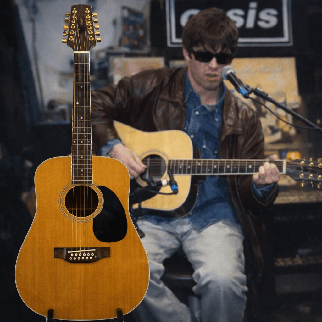 Noel Gallagher - Chitarra Takamine 12 corde firmata