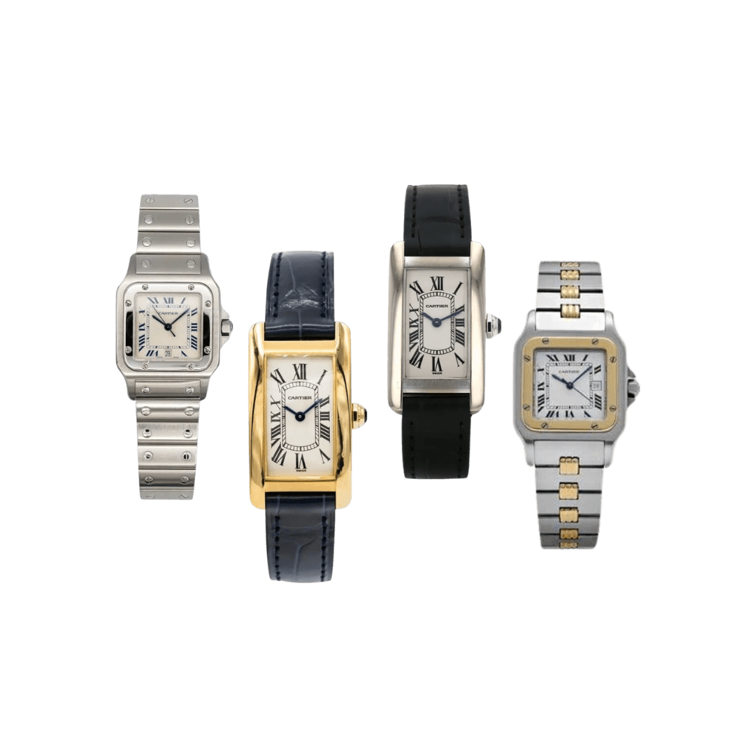 Lotto 4 Orologi Cartier