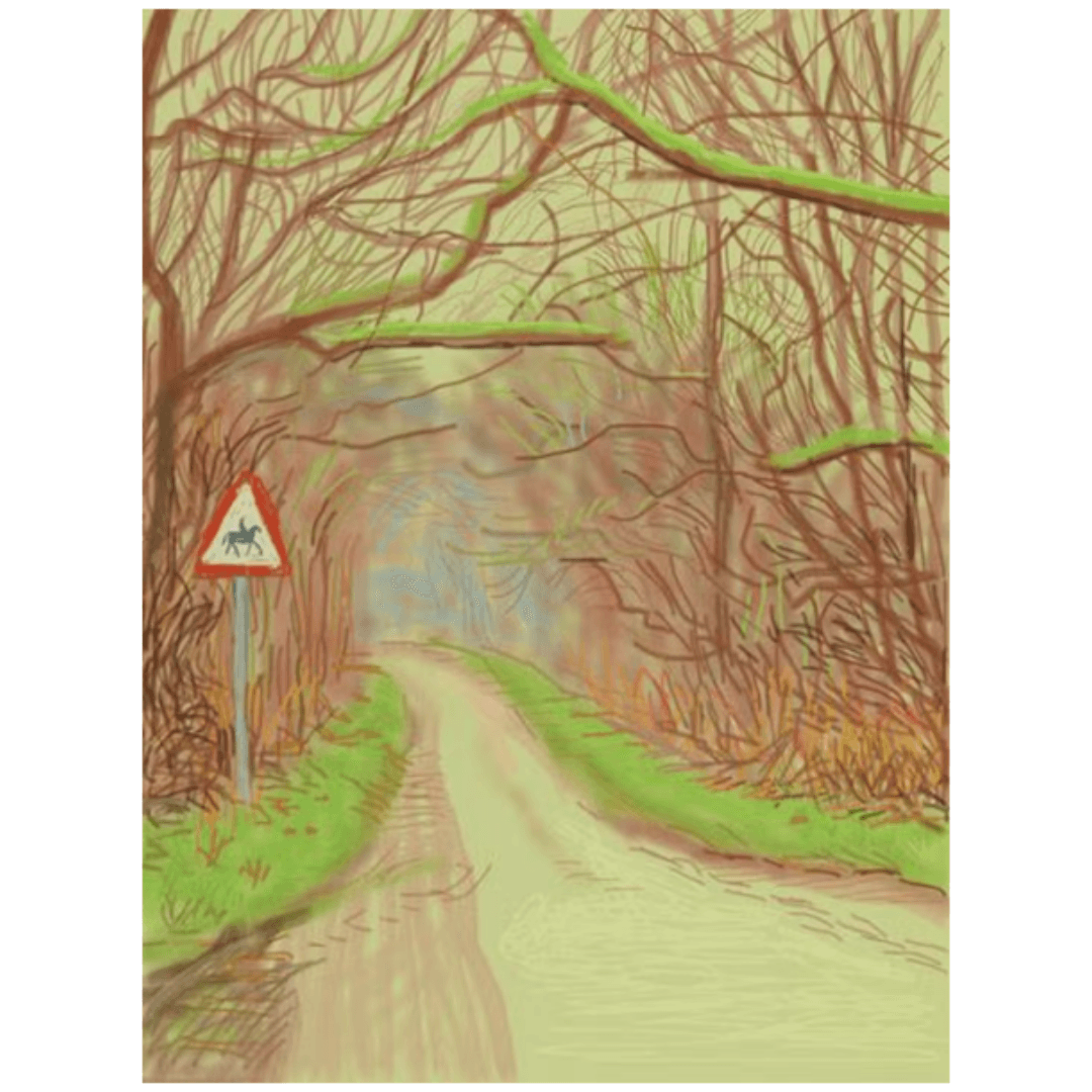 David Hockney – The Arrival of Spring in Woldgate, East Yorkshire, 14 March 2011 / Parte 1